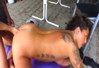 Tanned bitch getting fuck-punished